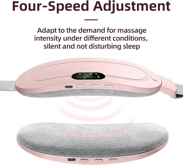 HerComfort Heating & Massage Belt Soothing Heat + Gentle Massage for Period Discomfort